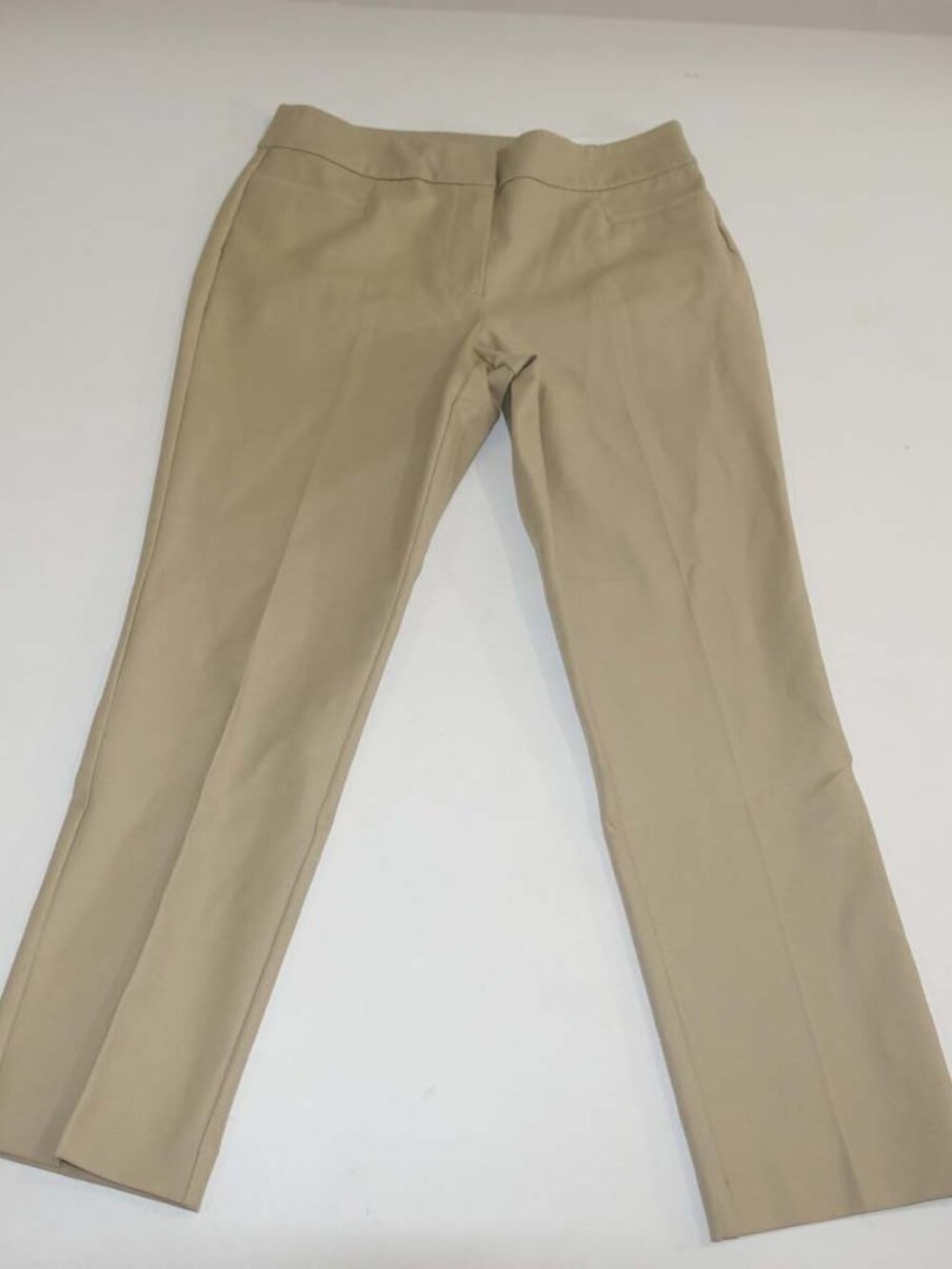 Ann Taylor Women's Ankle Curvy Fit Pants Size 6 NWT Beige Mid Rise 26.5" Inseam